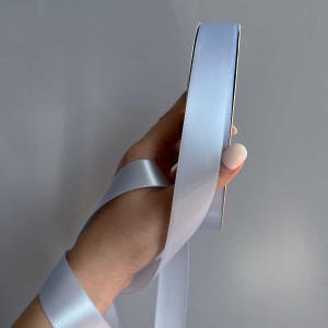 Лента атлас Ding Xin 2.5 см * 90 м - #1071 Голубой. Photo 2